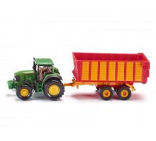 Трактор Siku 1650 Claas с прицепом для силоса