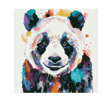 Картина по номерам 30Х30 БОЛЬШАЯ ПАНДА (25 цветов)
