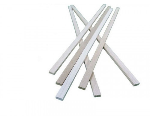 Деревянные рейки 4х8 мм, длина 300 мм, липа, 6 шт