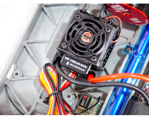 Радиоуправляемый монстр Remo Hobby Dinosaurs Master Brushless UPGRADE PLUS (синий) 4WD 2.4G 1/8 RTR