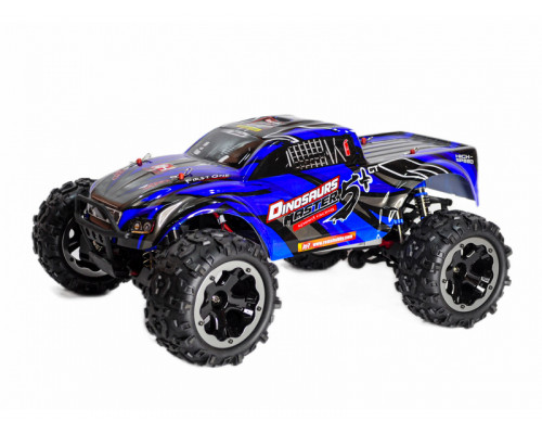 Радиоуправляемый монстр Remo Hobby Dinosaurs Master Brushless UPGRADE PLUS (синий) 4WD 2.4G 1/8 RTR