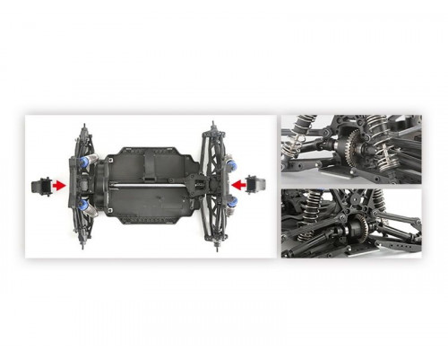 Радиоуправляемый монстр Remo Hobby MMAX (красный) 4WD 2.4G 1/10 RTR