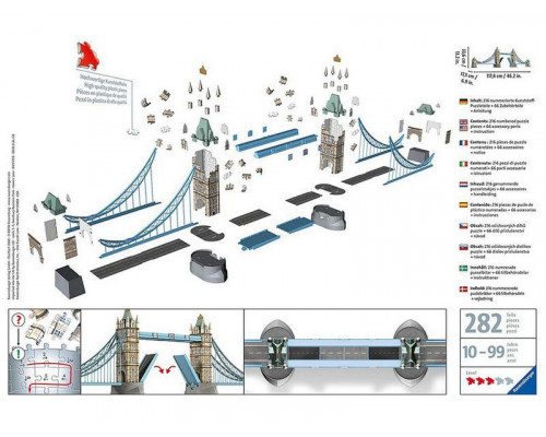 3D Пазл Ravensburger Тауэрский мост в Лондоне, 216 эл.