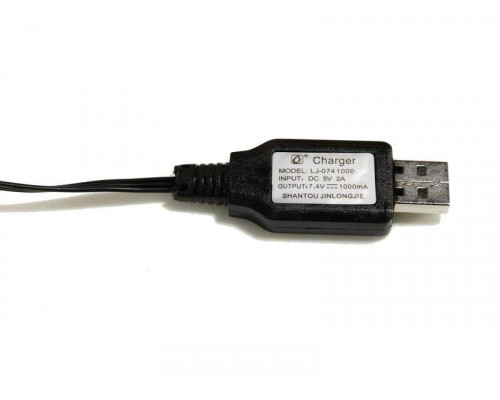 Зарядное устройство USB 7.4V для автомоделей WPL B-14, B-24, C-14, C-24, B-16, B-36