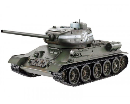 Р/У танк Taigen 1/16 T34-85 (СССР) (для ИК танкового боя) 2.4G (зеленый)