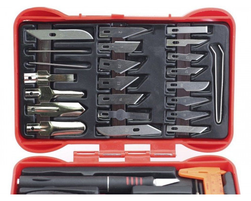 Набор ножей с цанговым зажимом (алюминий), 33 предмета