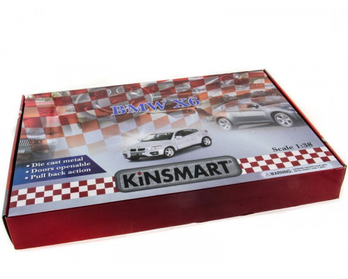 Машина Kinsmart 1:38 BMW X6 инерция (1/12шт.) б/к