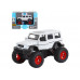 Машина АВТОПАНОРАМА Внедорожник, белый, 1/32, свет, звук, инерция, в/к 19*10*12,5 см