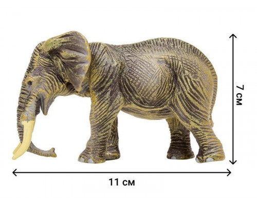 Набор фигурок животных MASAI MARA MM201-010 серии Мир диких животных: Семья слонов, 5 пр.