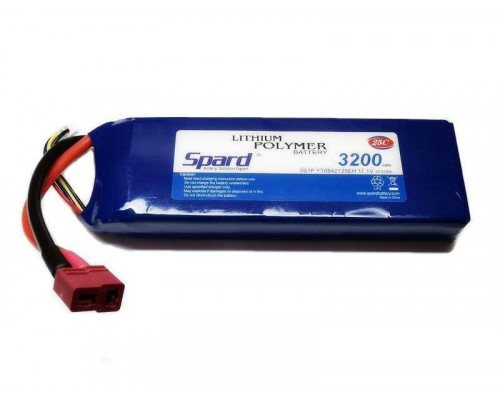 Аккумулятор Li-Po Spard 3200mAh, 11,1V, 25C, T‐plug