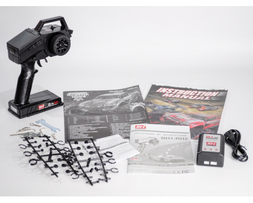 Радиоуправляемый монстр Remo Hobby Dinosaurs Master Brushless (красный) 4WD 2.4G 1/8 RTR