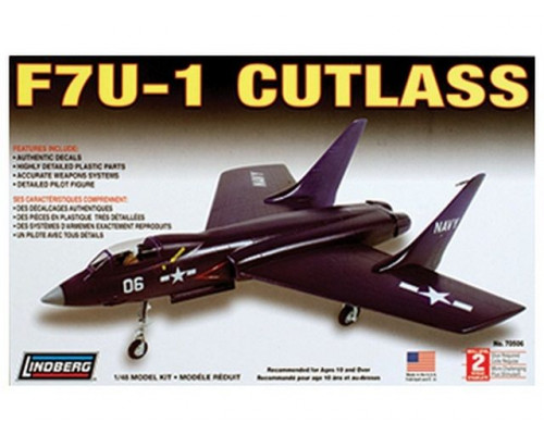 Склеиваемая модель Hawk Lindberg 1/48 F7 U1 Cutlass