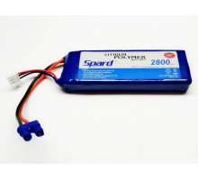 Аккумулятор Li-Po Spard 2800mAh, 7,4V, 15C, EC2