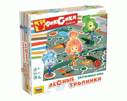 Настольная игра ZVEZDA Фиксики. Лесные тропинки, детская ходилка для 2-4 человек