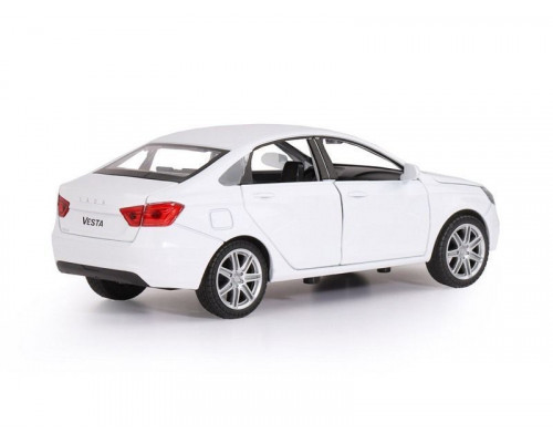 Машина АВТОПАНОРАМА LADA VESTA седан, 1/24,  белый, свет. звук. эффекты, в/к 24,5*12,5*10,5 см