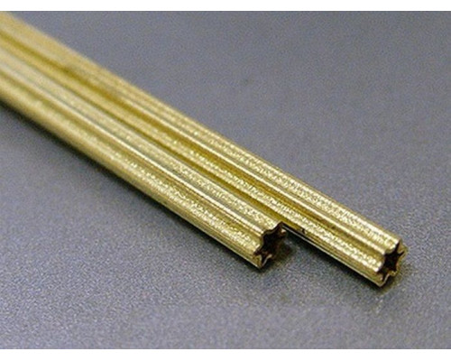 KS трубка латунная-зездочка маленькая 300мм (2шт.)