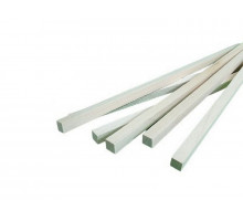 Деревянные рейки 8х8 мм, длина 300 мм, липа, 6 шт