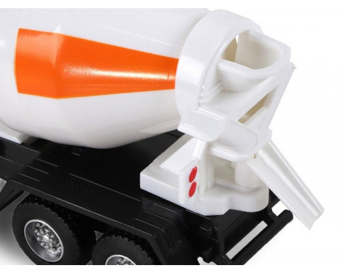 Машина АВТОПАНОРАМА Бетономешалка, оранжевый, 1/54, инерция, в/к 16,5*6,4*9