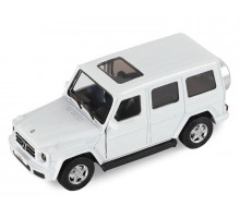 Машина "АВТОПАНОРАМА" Mercedes-Benz G350d, белый, 1/42, инерция, в/к 17,5*12,5*6,5 см