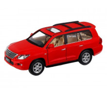 Машина "АВТОПАНОРАМА" Lexus LX570, красный, 1/32, свет, звук, инерция, в/к 17,5*13,5*9 см