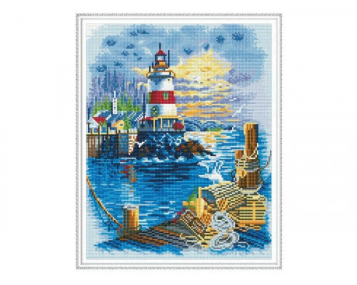 Алмазная мозаика с нанесенной рамкой 40х50 МАЯК (26 цветов)