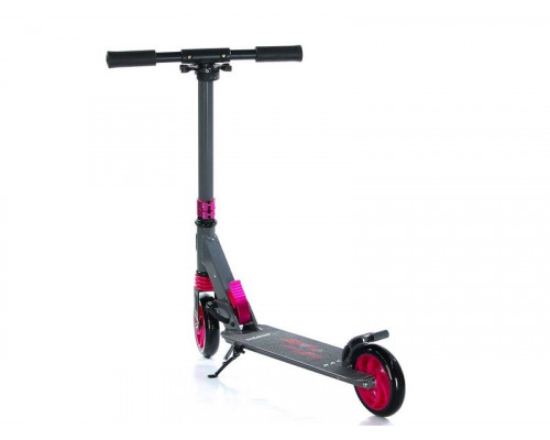 Самокат двухколесный Racer (серо-розовый)