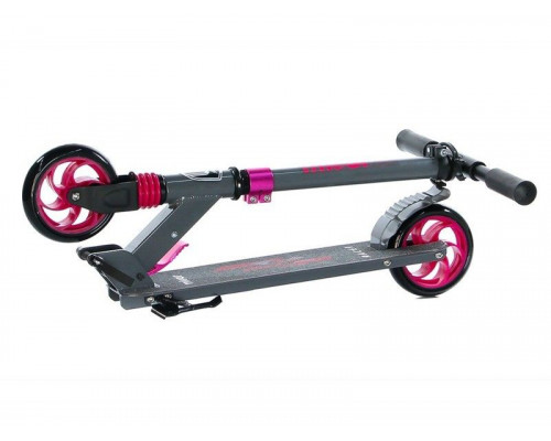 Самокат двухколесный Racer (серо-розовый)