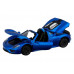Машина АВТОПАНОРАМА Porsche 918 Spyder, 1/24, синий,  свет, звук, в/к 24,5х12,5х10,5 см