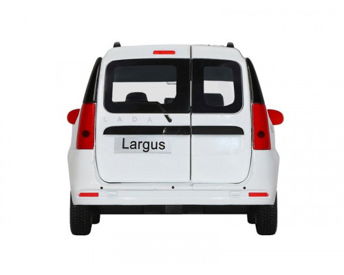 Машина АВТОПАНОРАМА Яндекс.Такси LADA LARGUS, белый, 1/24, свет, звук, в/к 24,5*12,5*10,5 см