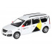 Машина АВТОПАНОРАМА Яндекс.Такси LADA LARGUS, белый, 1/24, свет, звук, в/к 24,5*12,5*10,5 см