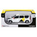 Машина АВТОПАНОРАМА Яндекс.Такси LADA LARGUS, белый, 1/24, свет, звук, в/к 24,5*12,5*10,5 см