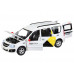 Машина АВТОПАНОРАМА Яндекс.Такси LADA LARGUS, белый, 1/24, свет, звук, в/к 24,5*12,5*10,5 см