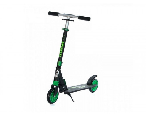 Самокат двухколесный Racer (чёрно-зеленый)