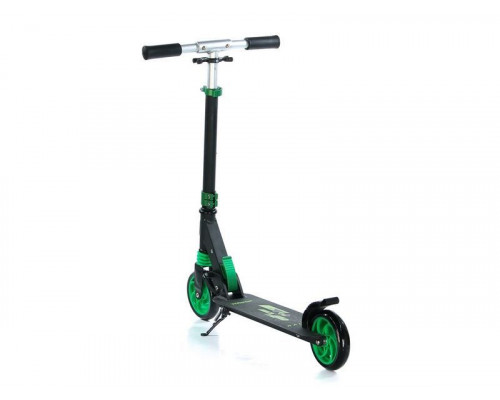 Самокат двухколесный Racer (чёрно-зеленый)