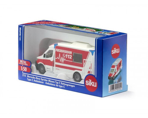 Скорая Siku 2115 Mercedes-Benz Sprinter Miesen