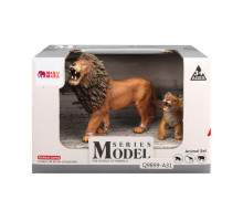 Набор фигурок животных MASAI MARA MM211-125 серии "Мир диких животных": Семья львов, 2 пр.