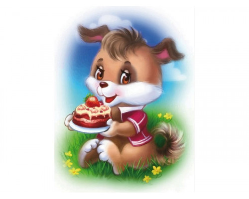 Алмазная мозаика 15х20 В день рождения (19 цветов)