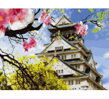 Картина по номерам 40х50 Японская весна (28 цветов)