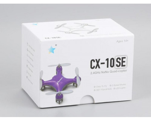 Р/У квадрокоптер Cheerson CX-10SE Mini RTF 2.4G (розовый)