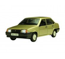 Машина "АВТОПАНОРАМА" ВАЗ 21099 золотистый, 1:22, инерция, Pull Bаck механизм, в/к 10*12*22 cм