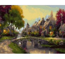 Картина по номерам 40х50 Сказочный вечер (28 цветов)