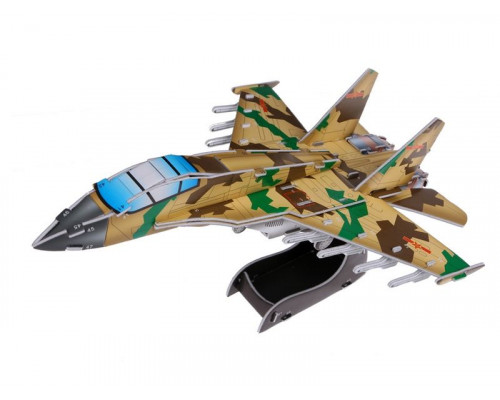 3D пазлы из пенокартона ВОЕННЫЙ САМОЛЕТ (32 детали)