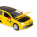 Машина АВТОПАНОРАМА Яндекс Go Toyota Camry, 1/34, желтый, инерция, свет, Алиса, в/к 17,5*13,5*9см
