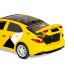 Машина АВТОПАНОРАМА Яндекс Go Toyota Camry, 1/34, желтый, инерция, свет, Алиса, в/к 17,5*13,5*9см