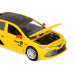 Машина АВТОПАНОРАМА Яндекс Go Toyota Camry, 1/34, желтый, инерция, свет, Алиса, в/к 17,5*13,5*9см