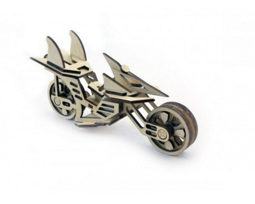 Деревянный конструктор Lemmo Мотоцикл Фантом, 51 деталь