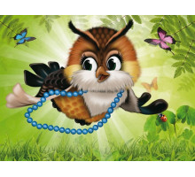 Алмазная мозаика 15х20 УЧУСЬ ЛЕТАТЬ (16 цветов)