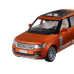 Машина АВТОПАНОРАМА 2013 Range Rover, оранжевый, 1/34, свет, звук, инерция, в/к 17,5*13,5*9 см