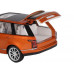 Машина АВТОПАНОРАМА 2013 Range Rover, оранжевый, 1/34, свет, звук, инерция, в/к 17,5*13,5*9 см