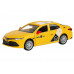 Машина АВТОПАНОРАМА Яндекс GO Toyota Camry, 1/43, желтый, инерция, откр. двери, 17,5*12,5*6,5 см
